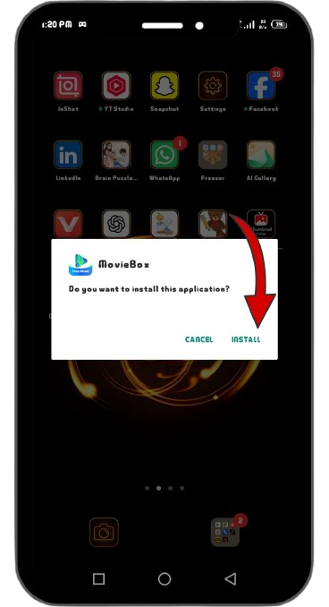 install the app